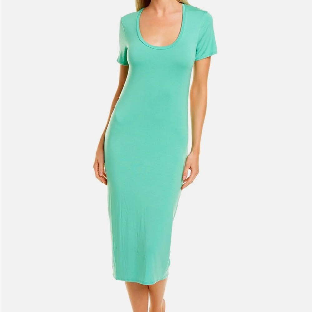 Cosabella scoop neck Viaggi Dress in Ghana Green twist cut out back size SM